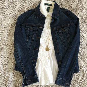 Old Navy Jean Jacket Dark Wash Denim XS